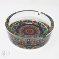 ASHTRAY 6.25" LARGE  ILLUSION DESIGN GLOW IN DARK